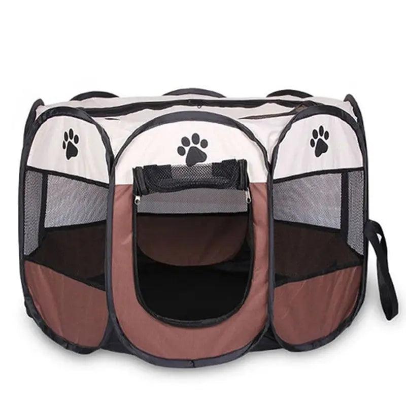 Portable Pet PlaypenĀ Brown Keryul