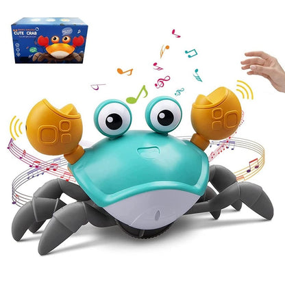 Auto-Sensing Crawling Crab Toy