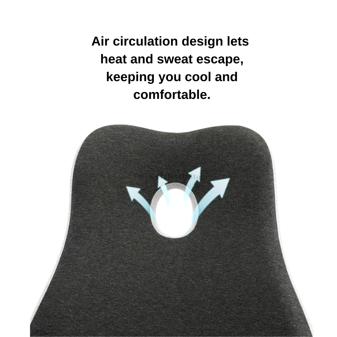 Memory Foam Office Chair Seat & Lumbar Support Cushion