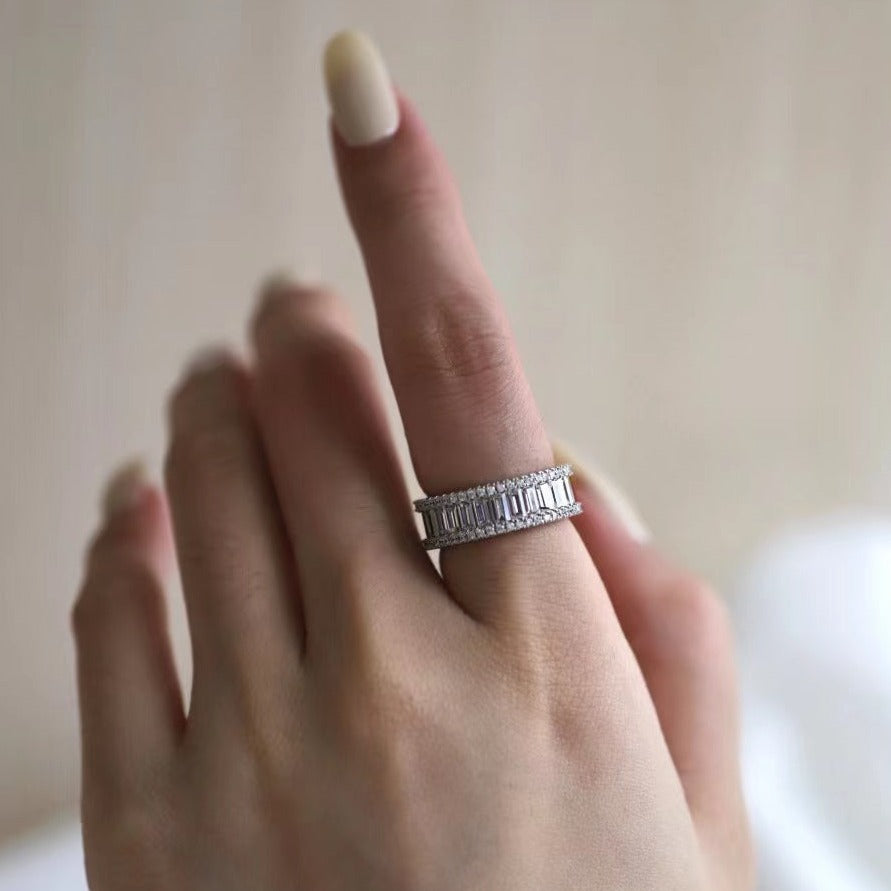 Charlotte Band Sterling Silver Ring