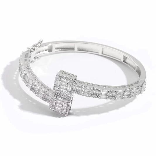 Baguette Cuff Bracelet Bangle