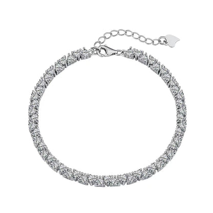 Endless Love Tennis Bracelet Sterling Silver