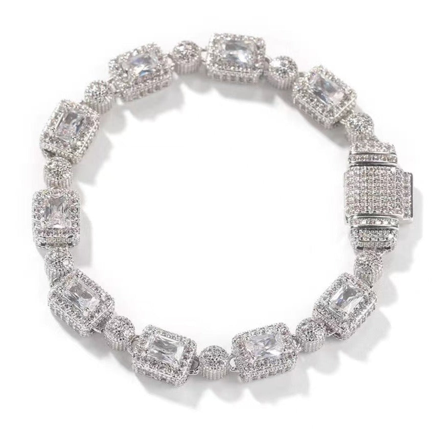 8MM Cuban Sugar Zircon Bracelet