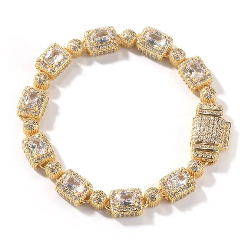 8MM Cuban Sugar Zircon Bracelet