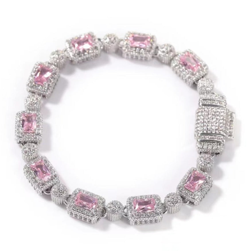 8MM Cuban Sugar Zircon Bracelet