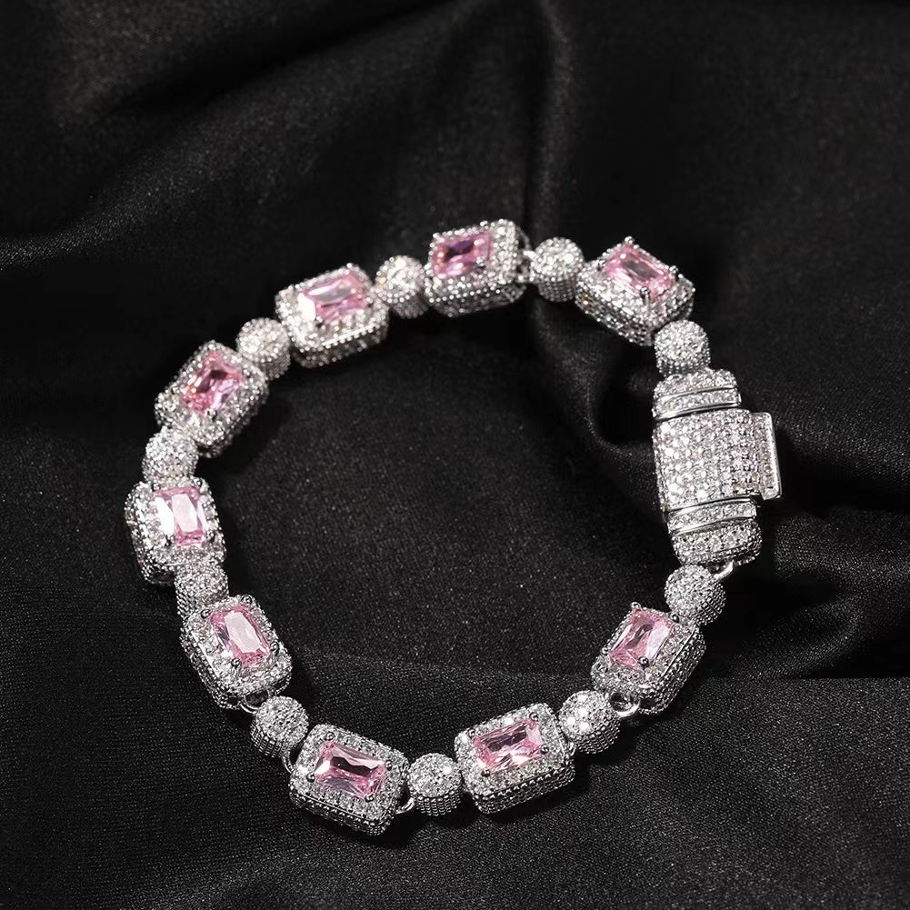 8MM Cuban Sugar Zircon Bracelet