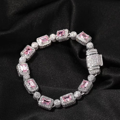 8MM Cuban Sugar Zircon Bracelet