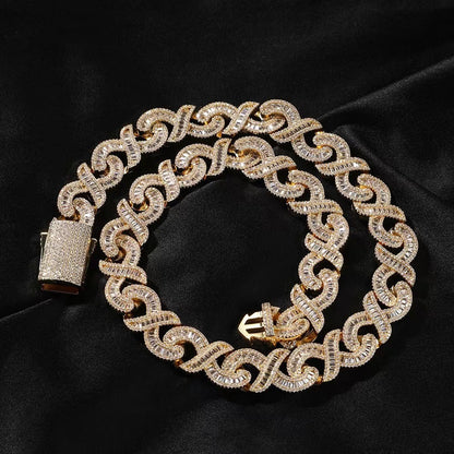 15MM Cuban Chain Zircon Necklace