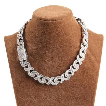 15MM Cuban Chain Zircon Necklace