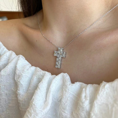 Twinkle Cross Sterling Silver Necklace