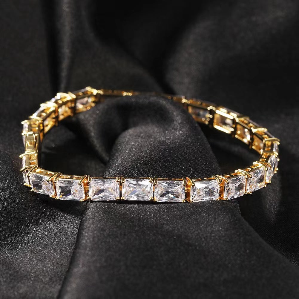 Emerald Cut Zircon Bracelet