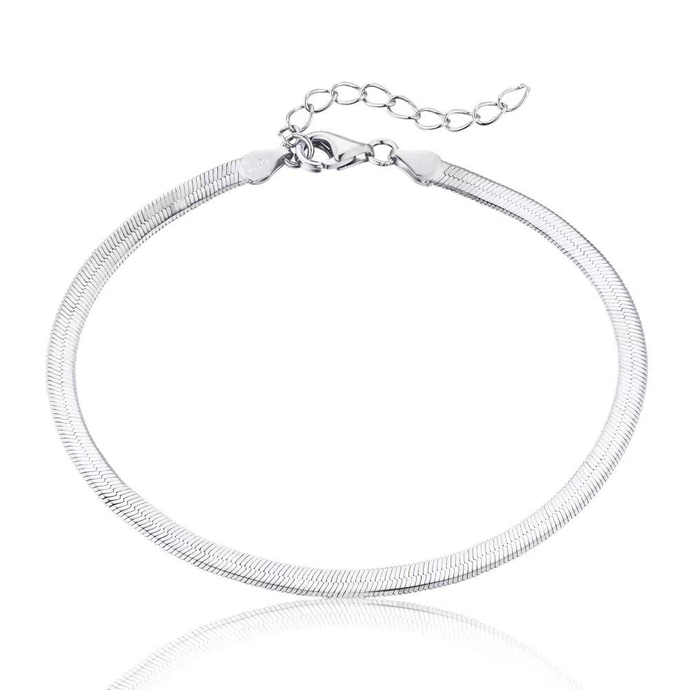 Classic Sterling Silver Bracelet 18K