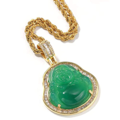 Jade Buddha Pendant Necklace