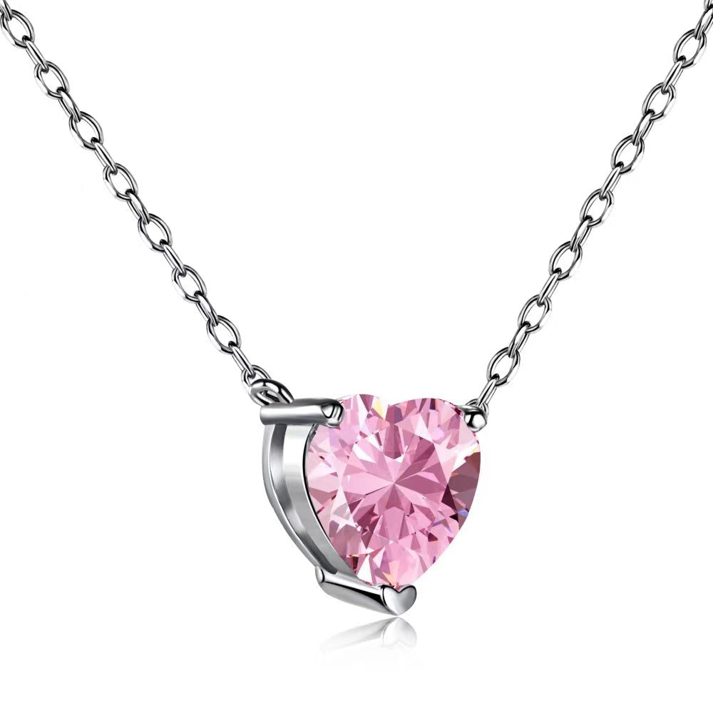 Classic Heart Pendant Sterling Silver Necklace