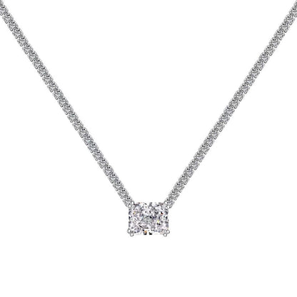 Luxury Sugar Zircon Sterling Silver Necklace