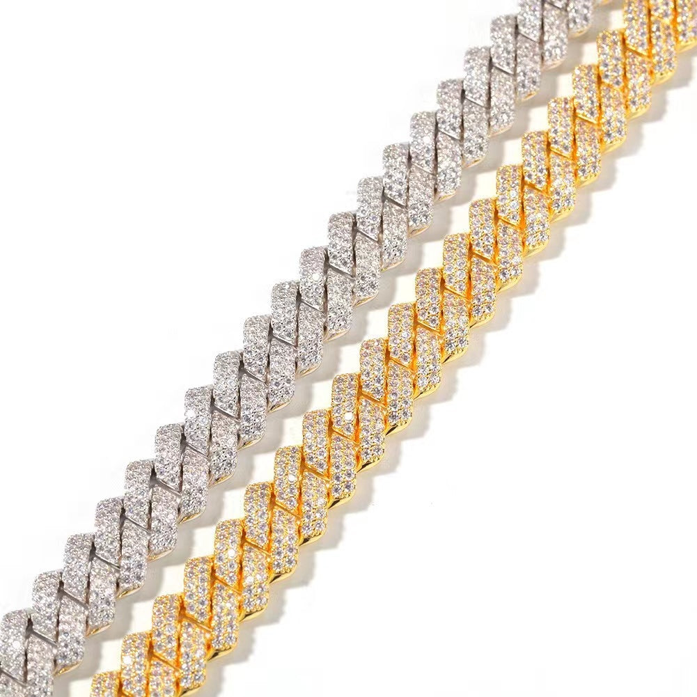 13MM Cuban Chain Zircon Bracelet