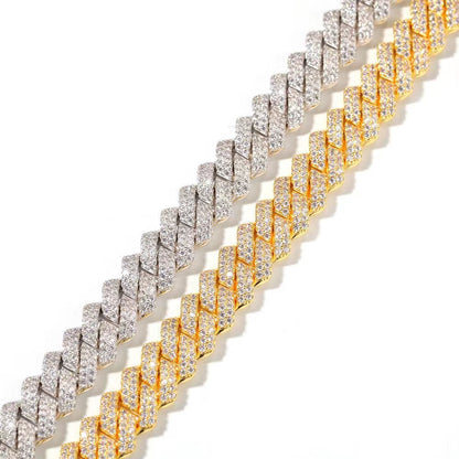 13MM Cuban Chain Zircon Bracelet