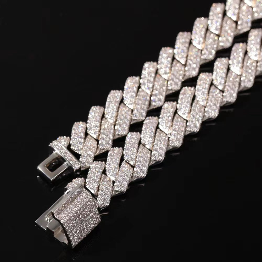 13MM Cuban Chain Zircon Bracelet