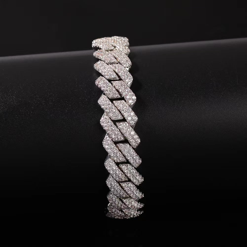 13MM Cuban Chain Zircon Bracelet