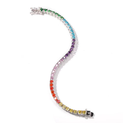 Colorful Zircon Tennis Bracelet 3.5MM