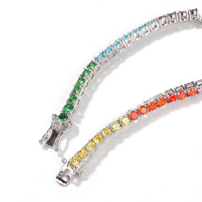 Colorful Zircon Tennis Bracelet 3.5MM