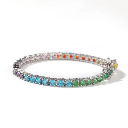 Colorful Zircon Tennis Bracelet 3.5MM