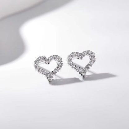 Love Zircon Sterling Silver Earrings