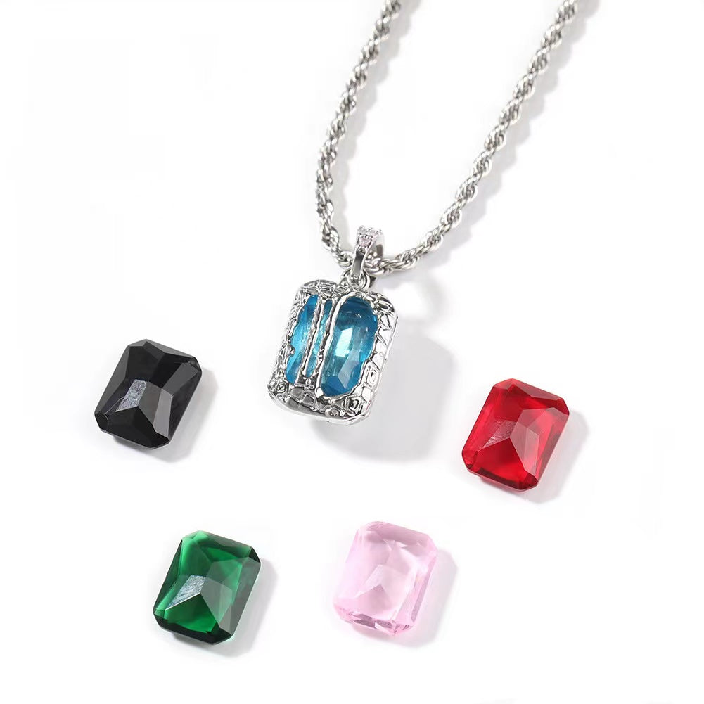 Magic Box 5 Zircon Set Necklace