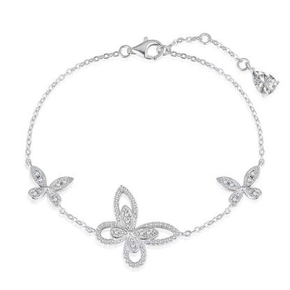 Butterfly Sterling Silver Bracelet