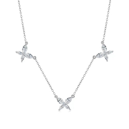 Butterfly Sterling Silver 18K Necklace