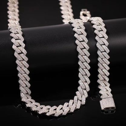 13MM Cuban Chain Zircon Necklace