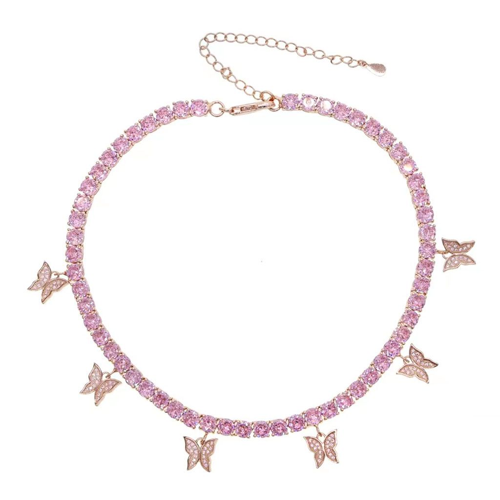 5MM Butterfly GaloreTennis Necklace