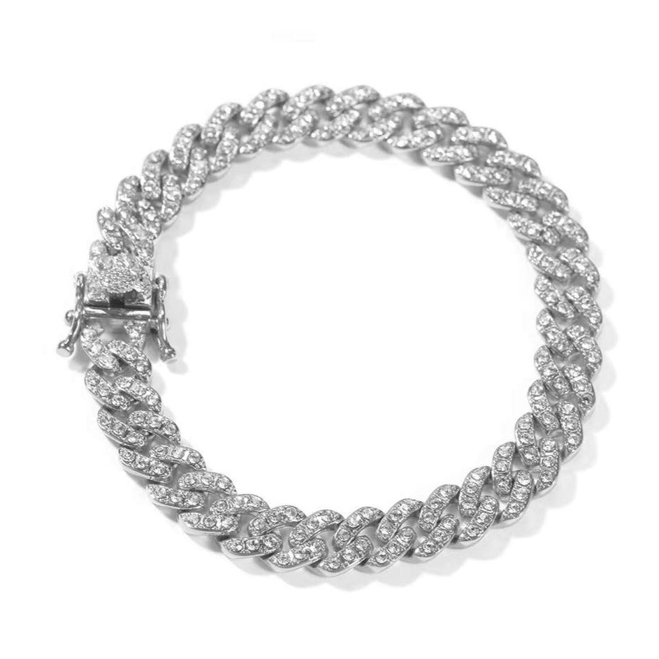 9MM Cuban Chain Zircon Bracelet