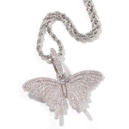 Butterfly Cuban Necklace