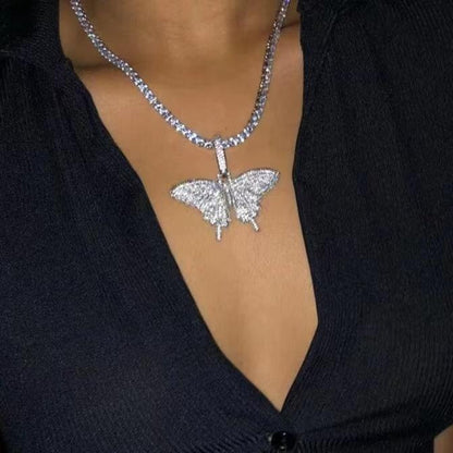 Butterfly Cuban Necklace