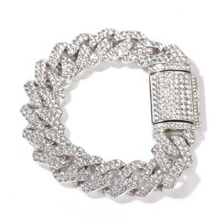 18MM Cuban Chain Zircon Bracelet