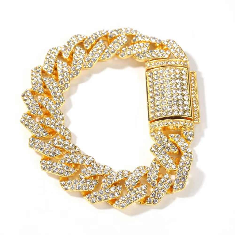 18MM Cuban Chain Zircon Bracelet