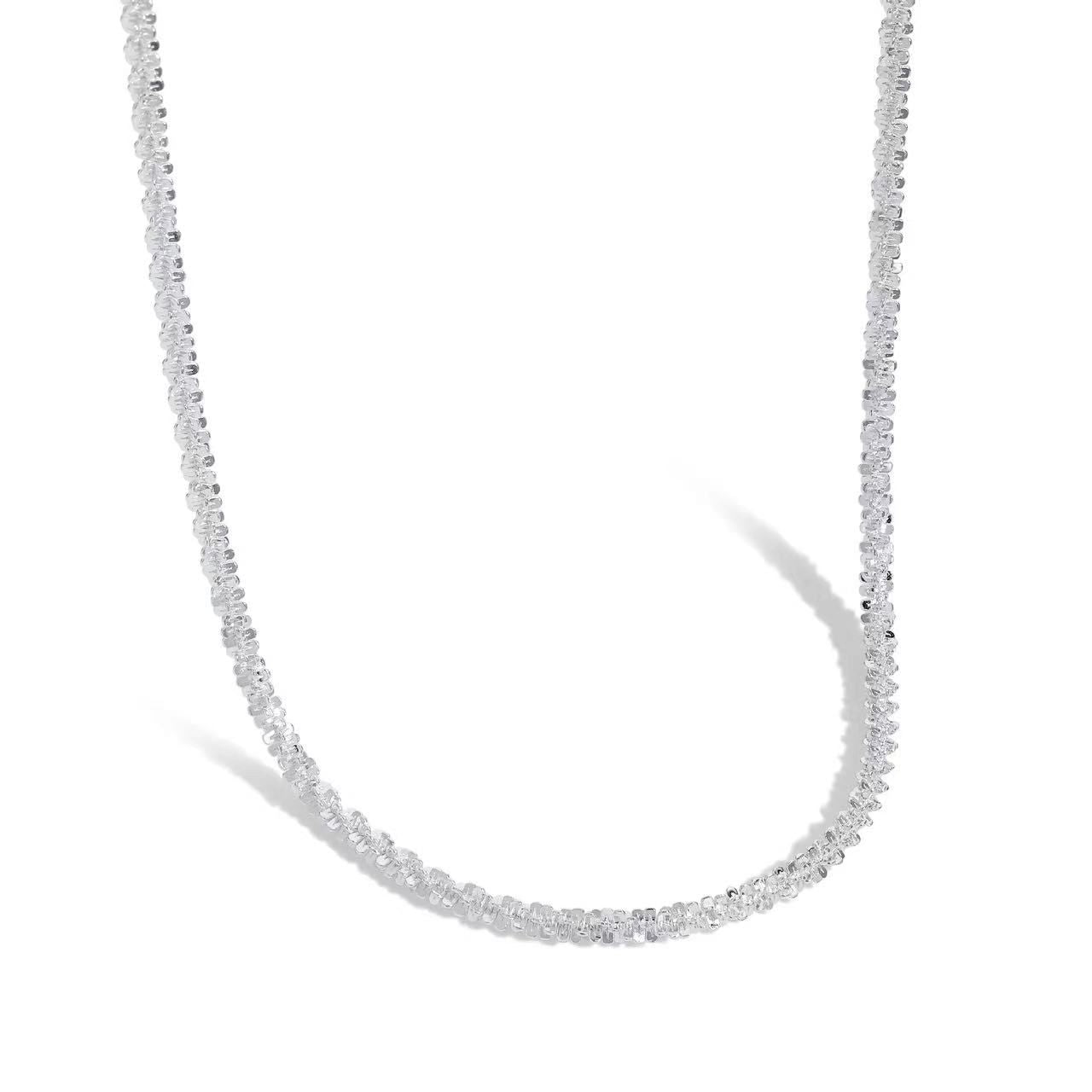 Sterling Silver Glint Necklace