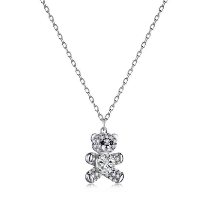 QQ Bear Sterling Silver Necklace