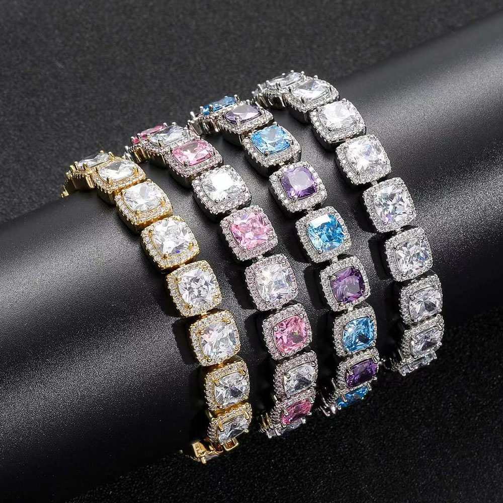 10MM Cuban Sugar Zircon Bracelet