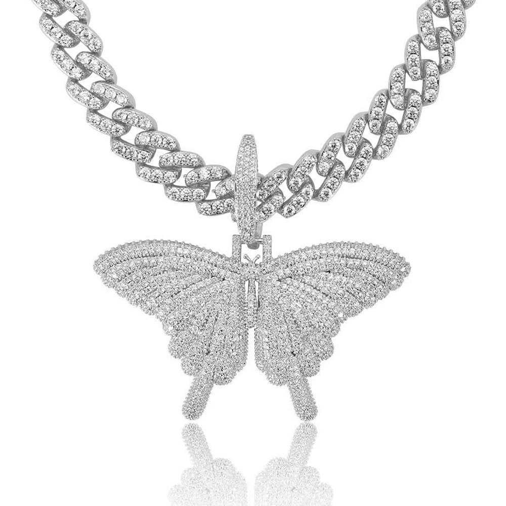 Butterfly Cuban Necklace