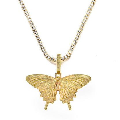 Butterfly Cuban Necklace