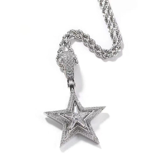 Rotate Pentagram Necklace