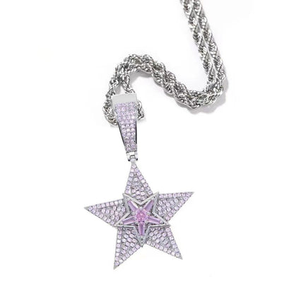 Rotate Pentagram Necklace