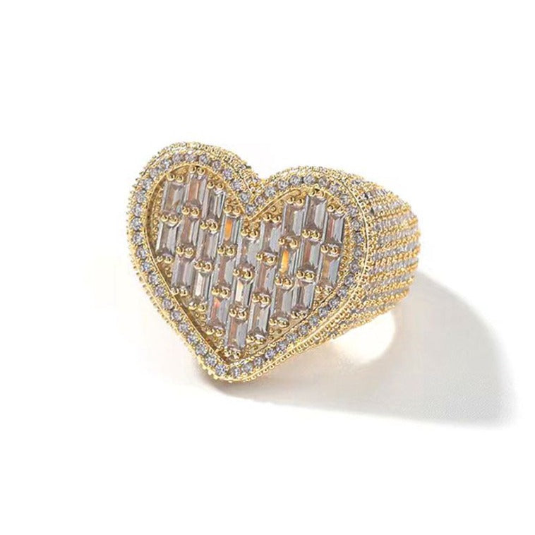 Rich Heart Zircon Ring