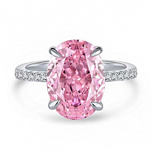 Daya Sterling Silver Ring Pink