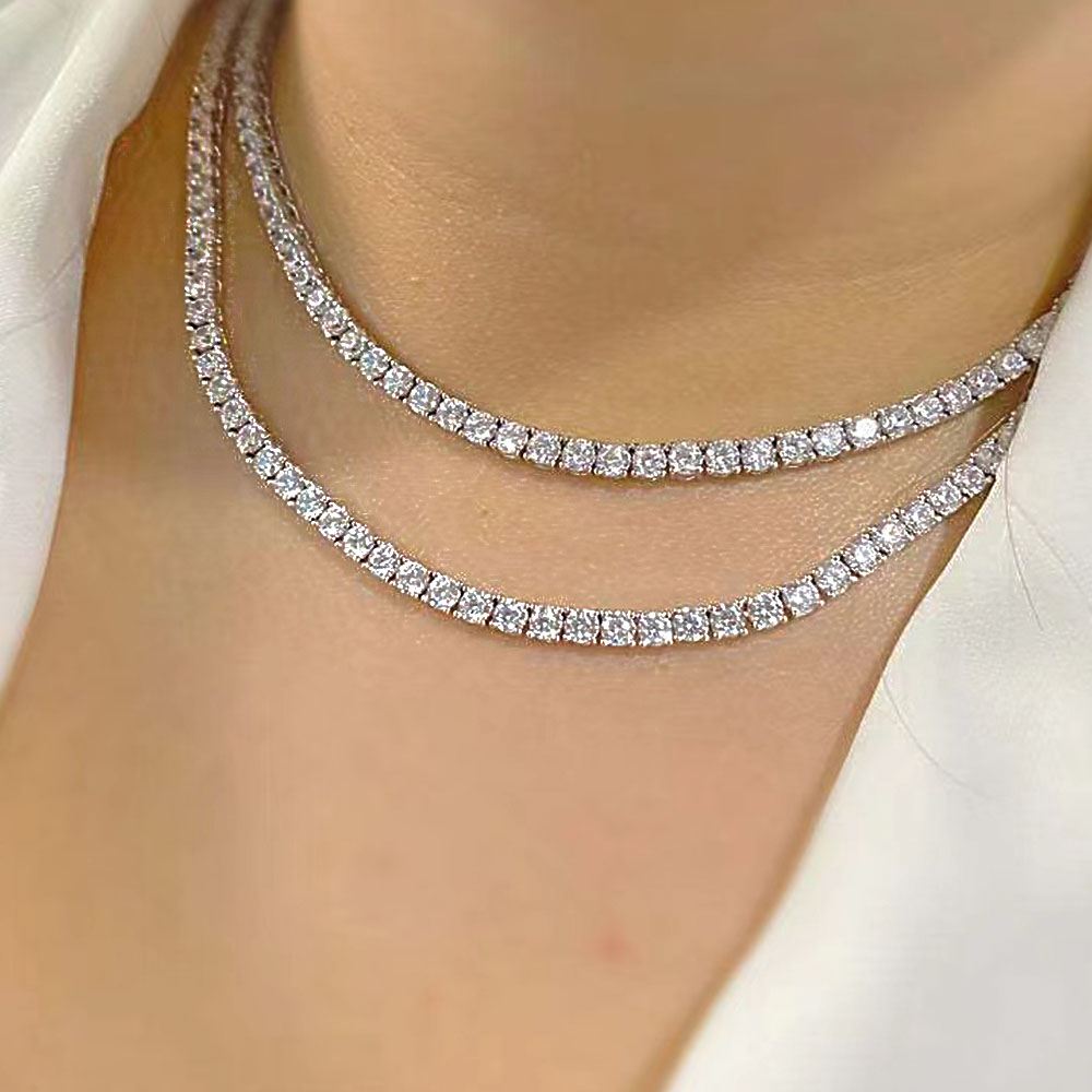 Rich Zircon 5MM Tennis Necklace