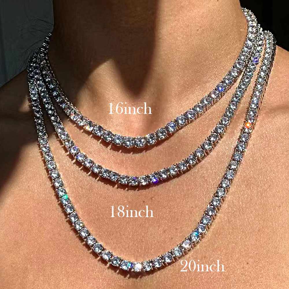 Rich Zircon 5MM Tennis Necklace