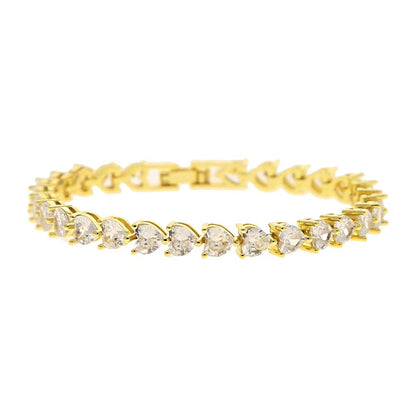 5MM Heart Zircon Tennis Bracelet