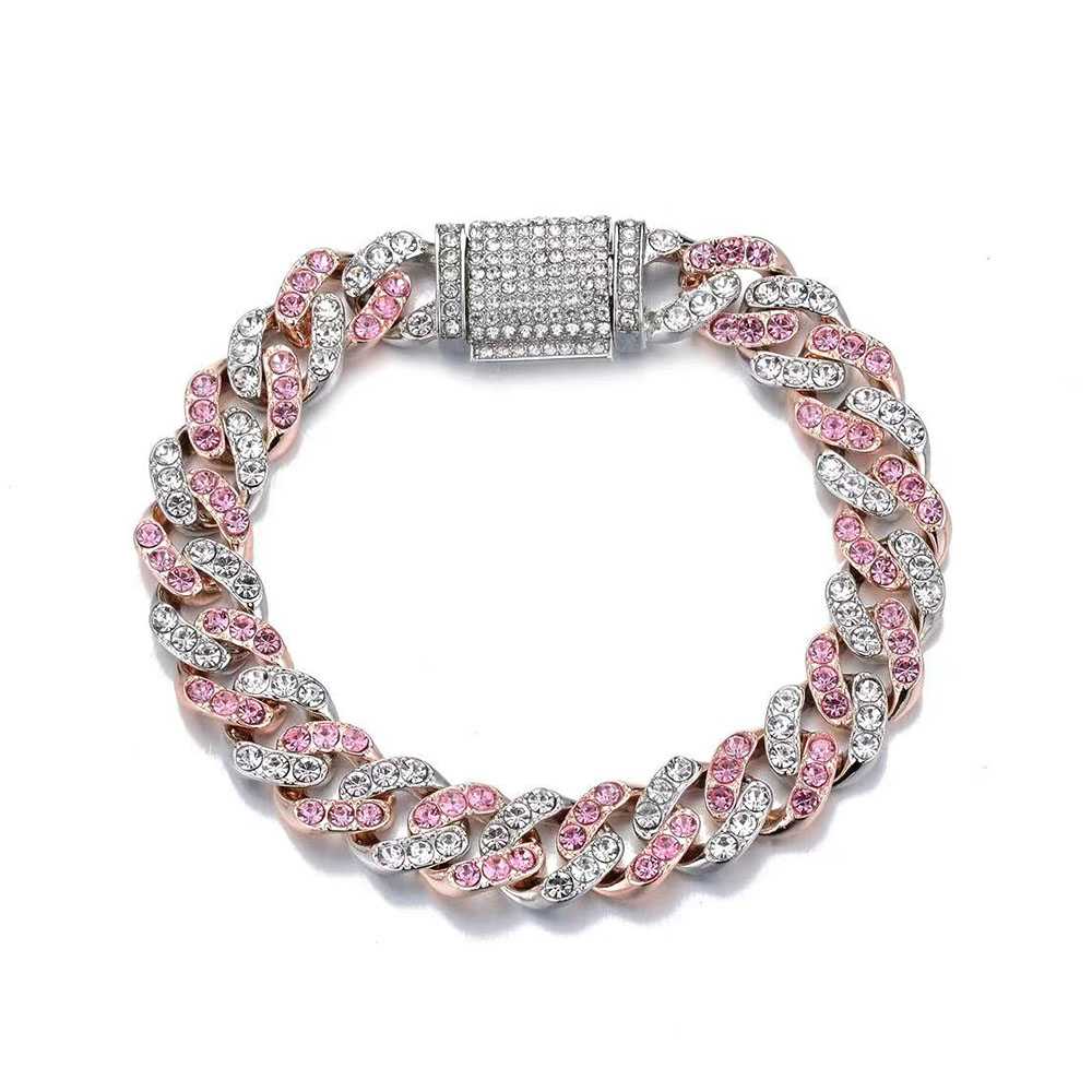 13MM Cuban Chain Zircon Bracelet